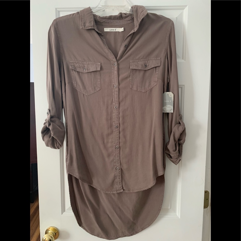 Love 8 Roll tab tunic size L